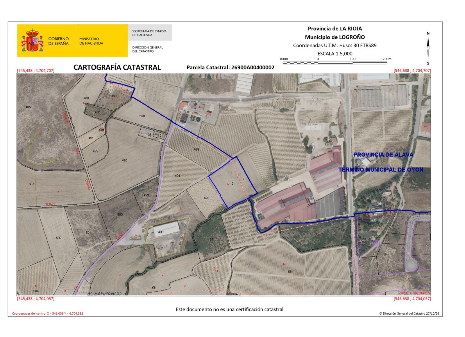 Finca urbana industrial y rústica · Logroño · Portada